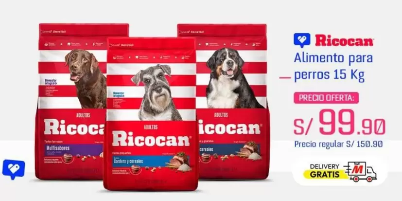 Ricocan - Alimento para perros 15 Kg