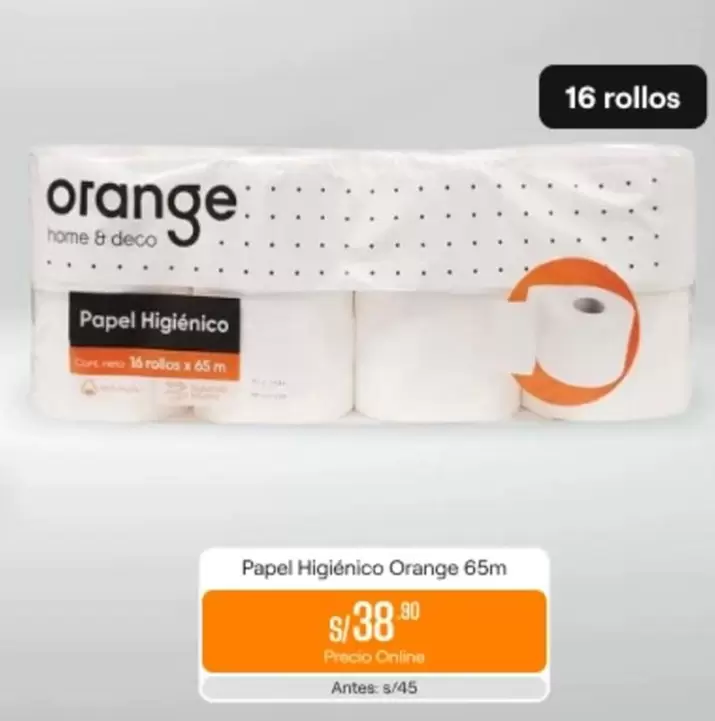Orange - Papel Higiénico