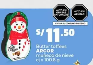 Arcor - Butter toffees muñeco de nieve
