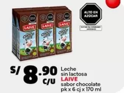 Laive - Leche sin lactosa sabor chocolate