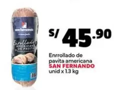 San Fernando - Enrrollado de pavita americana