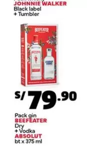 Beefeater - gin + Vodka
