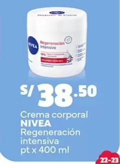 Nivea - Crema corporal Regeneración intensiva