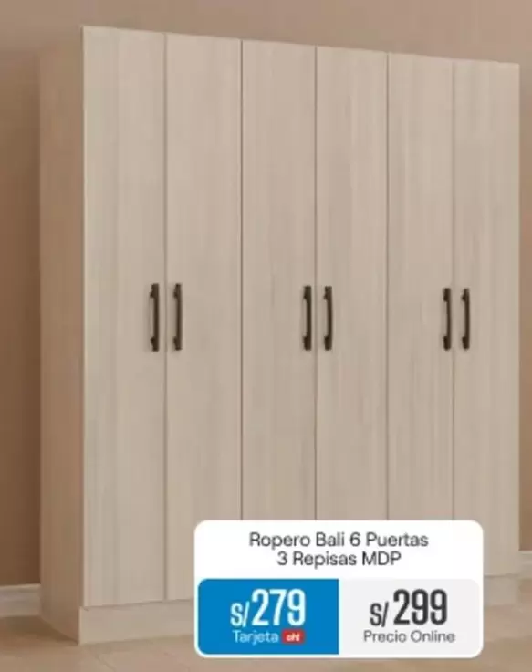 Bali - Ropero  6 Puertas