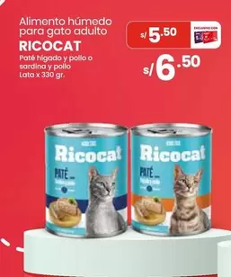 Ricocat - Alimento húmedo para gato adulto