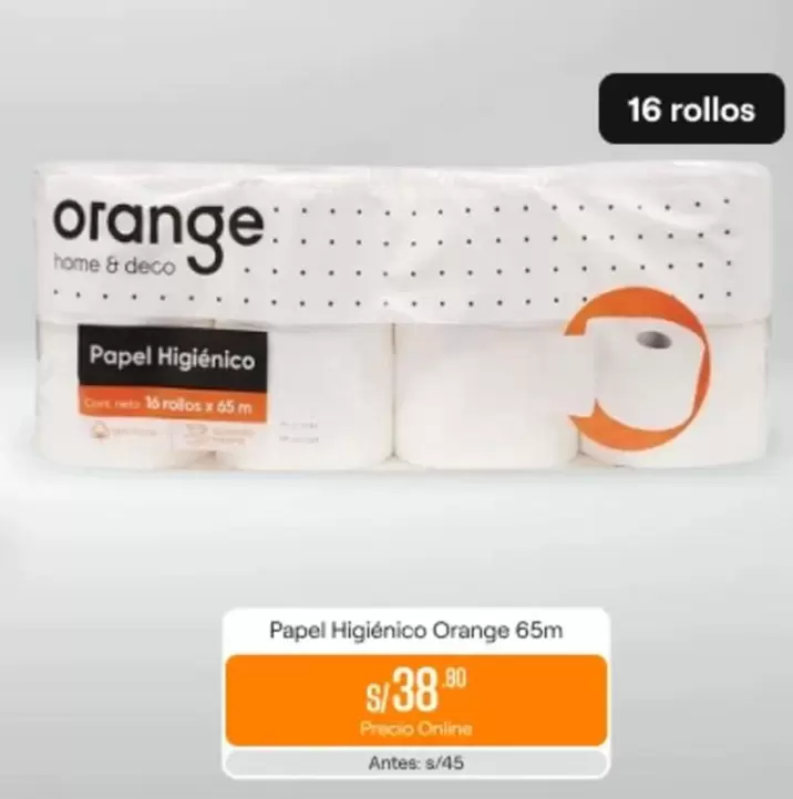 Orange - Papel Higiénico