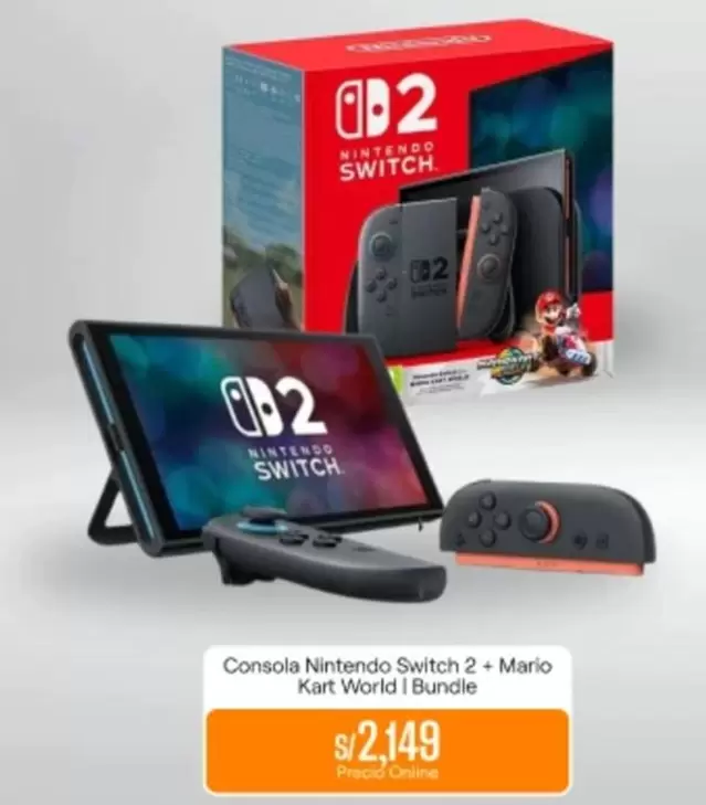 Nintendo Switch -  2 + Mario Kart World I Bundle