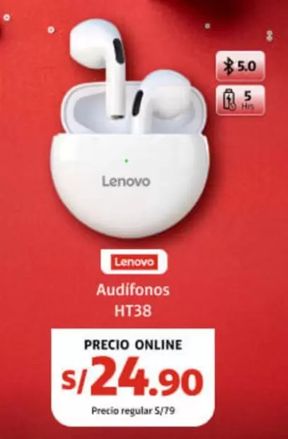 Lenovo - Audifonos HT38