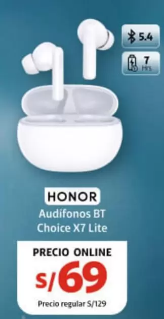 Audífonos BT Choice X7 Lite