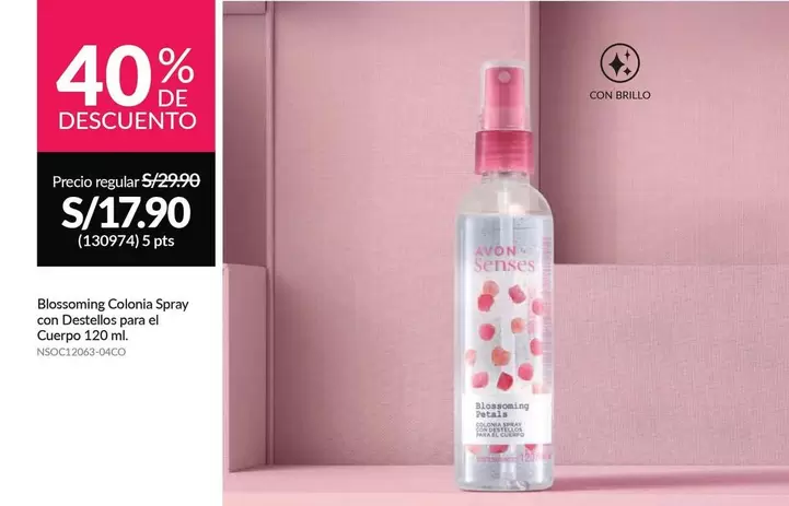 PTS - Blossoming Colonia Spray con Destellos para el Cuerpo 120ml