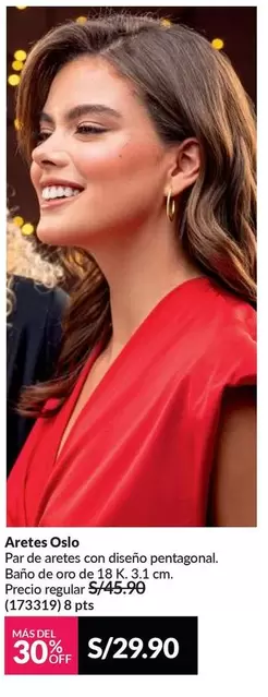 Oro - Aretes Oslo