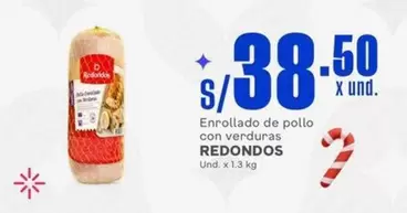 Redondos - Enrollado de pollo con verduras