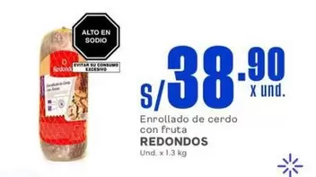 Redondos - Enrollado de cerdo con fruta