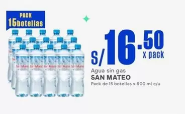 San Mateo - Agua sin gas