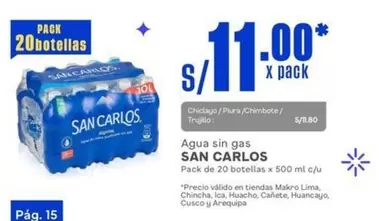 San Carlos - Agua sin gas