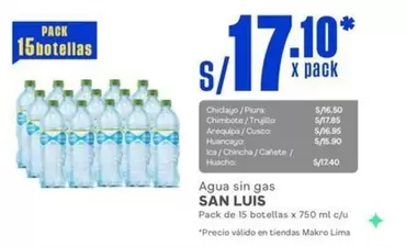 San Luis - Agua sin gas