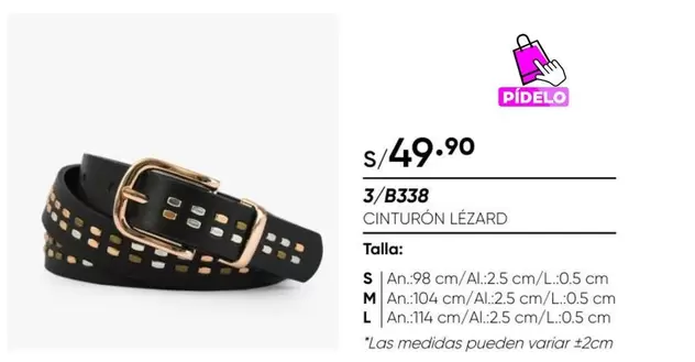 CINTURON LEZARD