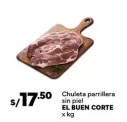 El Buen Corte - Chuleta parrillera sin piel