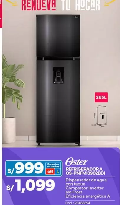 Oster - REFRIGERADOR A OS-PNFM1090280