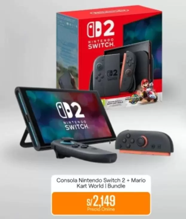 Nintendo Switch -  2 - Mario Kart World I Bundle