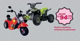 Autos a batería trimoto/cuatrimoto