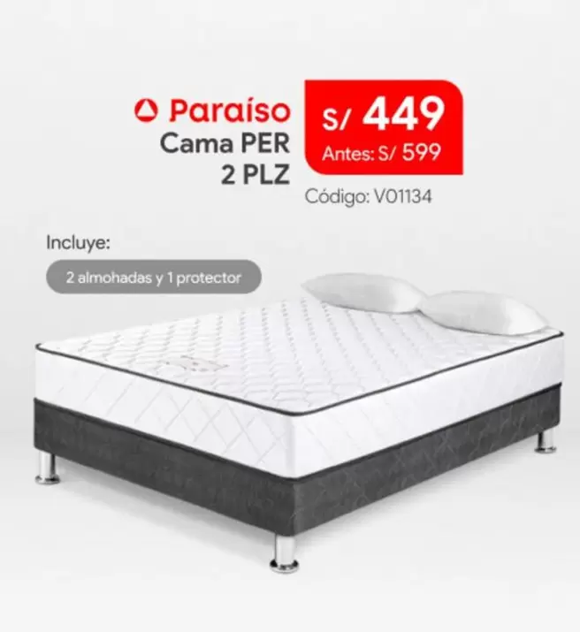 Cama PER 2 PLZ