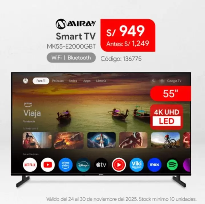Miray - Smart TV MK55-E2000GBT