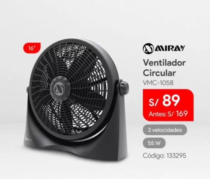 Miray - Ventilador Circular VMC-1058