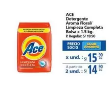 Ace - Detergente Aroma Floral/ Limpieza Completa