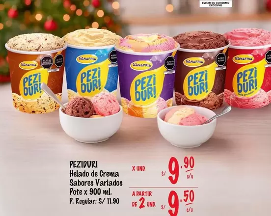 Peziduri - Helado de Crema Sabores Variados
