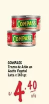 Compass - Trozos de Atún en Aceite Vegetal