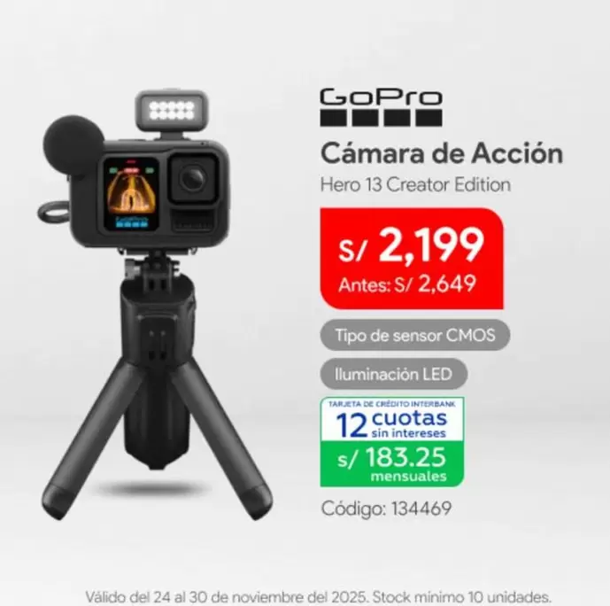 GoPro - Cámara de Acción Hero 13 Creator Edition