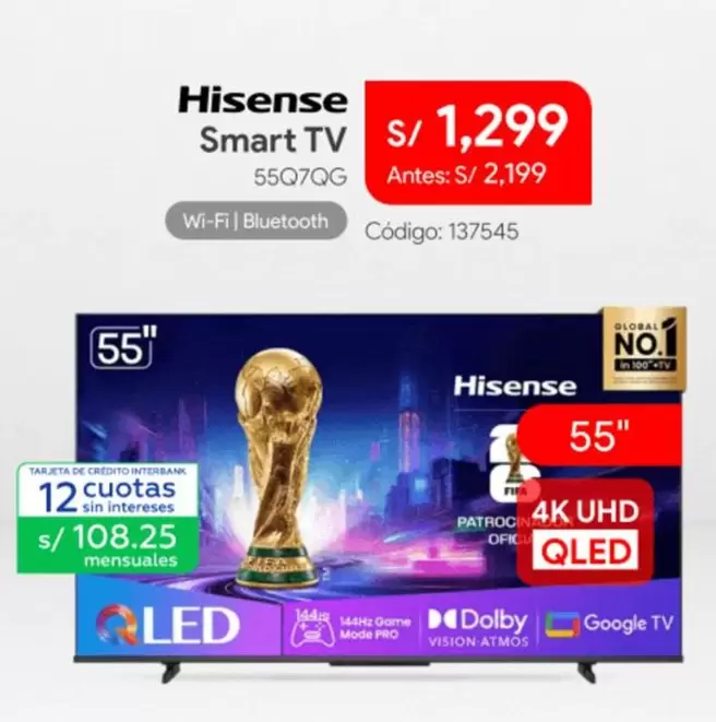 Hisense - Smart TV 55Q7QG
