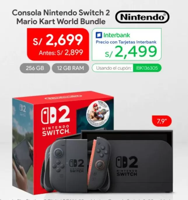 Nintendo Switch - Switch 2 Mario Kart World Bundle