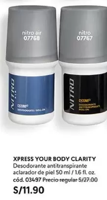 Piel - XPRESS YOUR BODY CLARITY Desodorante antitranspirante aclarador de piel 50 ml / 1.6 fl. oz.