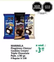 Marinela - Pingüinos Clásico/ Cookies Cream/ Triple Chocolate