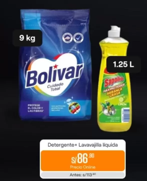 Bolívar - Detergente+ Lavavajilla liquida