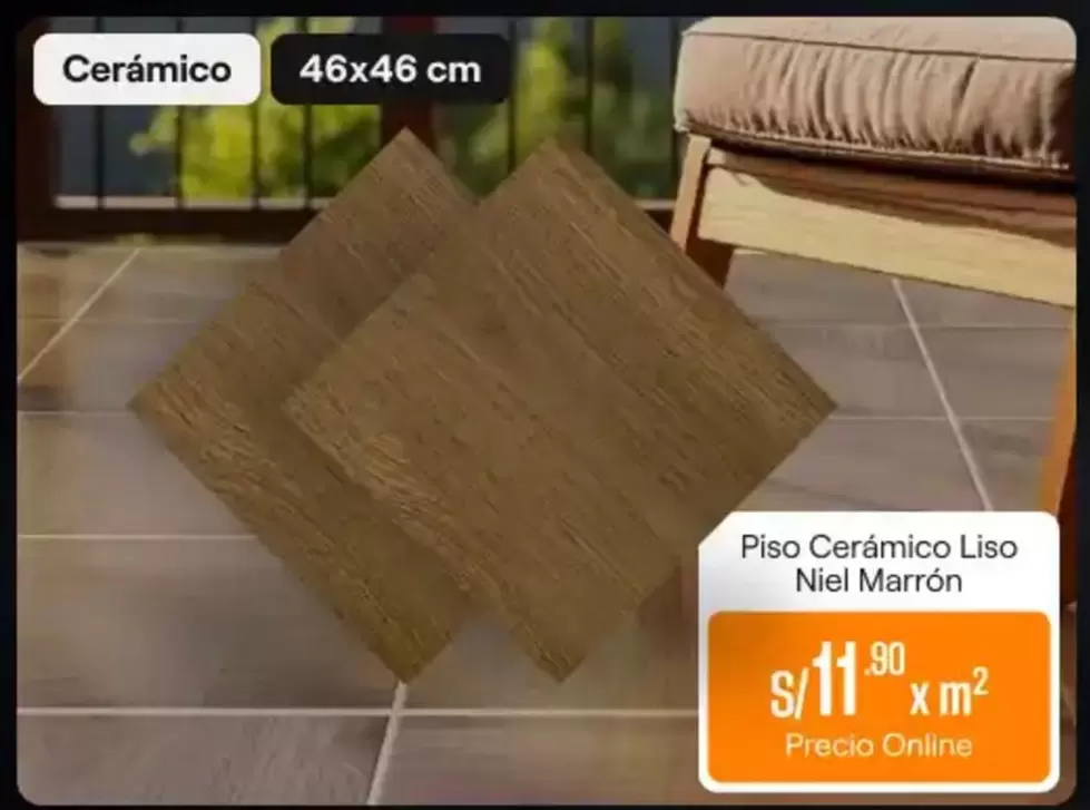 Piso Cerámico Liso