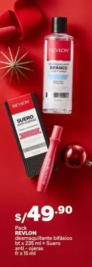 Revlon - desmaquillante bifásico + Suero anti - ojeras