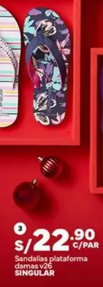 Sandalias plataforma damas v26