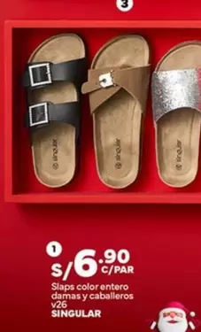 Slaps color entero damas y caballeros