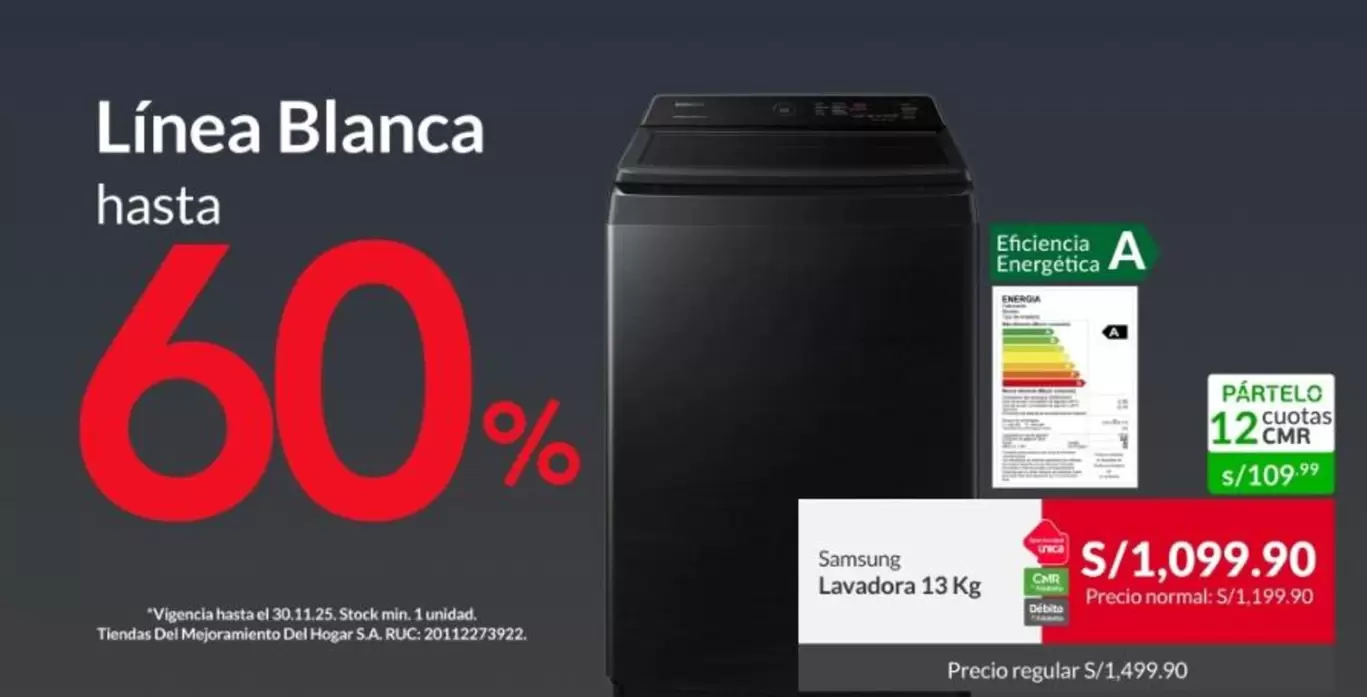 Samsung - Lavadora 13 Kg