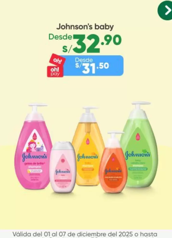 Johnson's - Shampoo para bebé