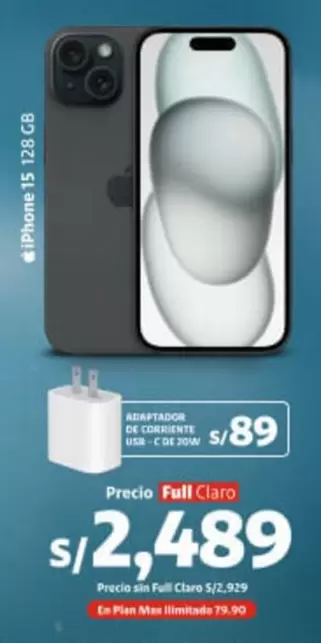 Apple - iPhone 15 128 GB