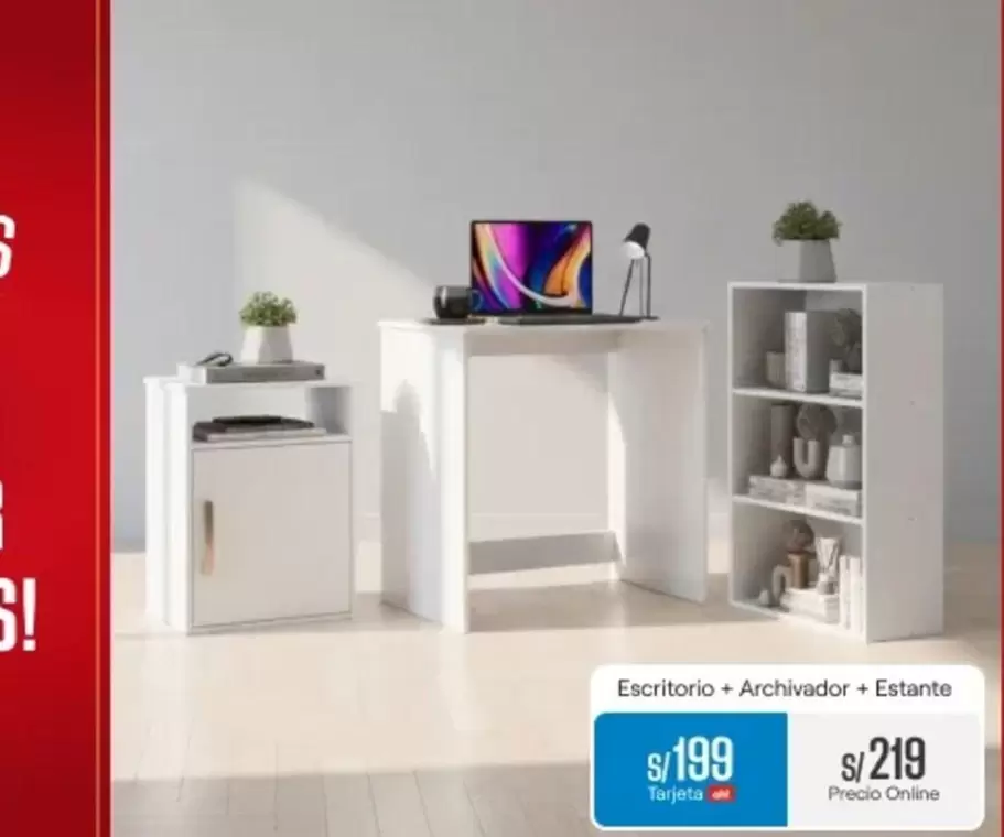 Escritorio + Archivador, Estante