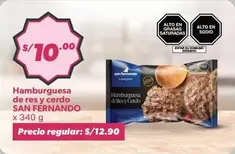 San Fernando - Hamburguesa de res y cerdo