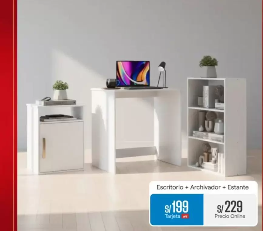 Escritorio + Archivador + Estante