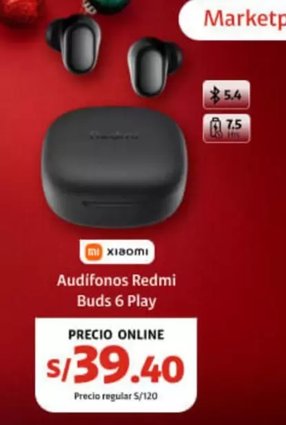 Xiaomi - Audifonos Redmi Buds 6 Play