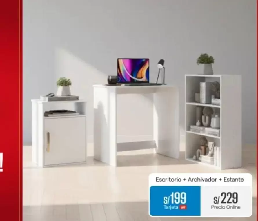 Escritorio + Archivador + Estante