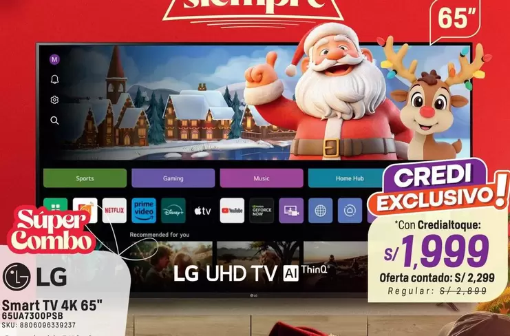 Lg - Smart TV 4K 65" SUA7300PS8